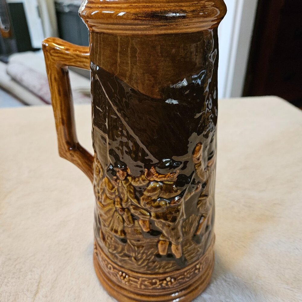 Beer Stein - Handmade - Colonial People Marching